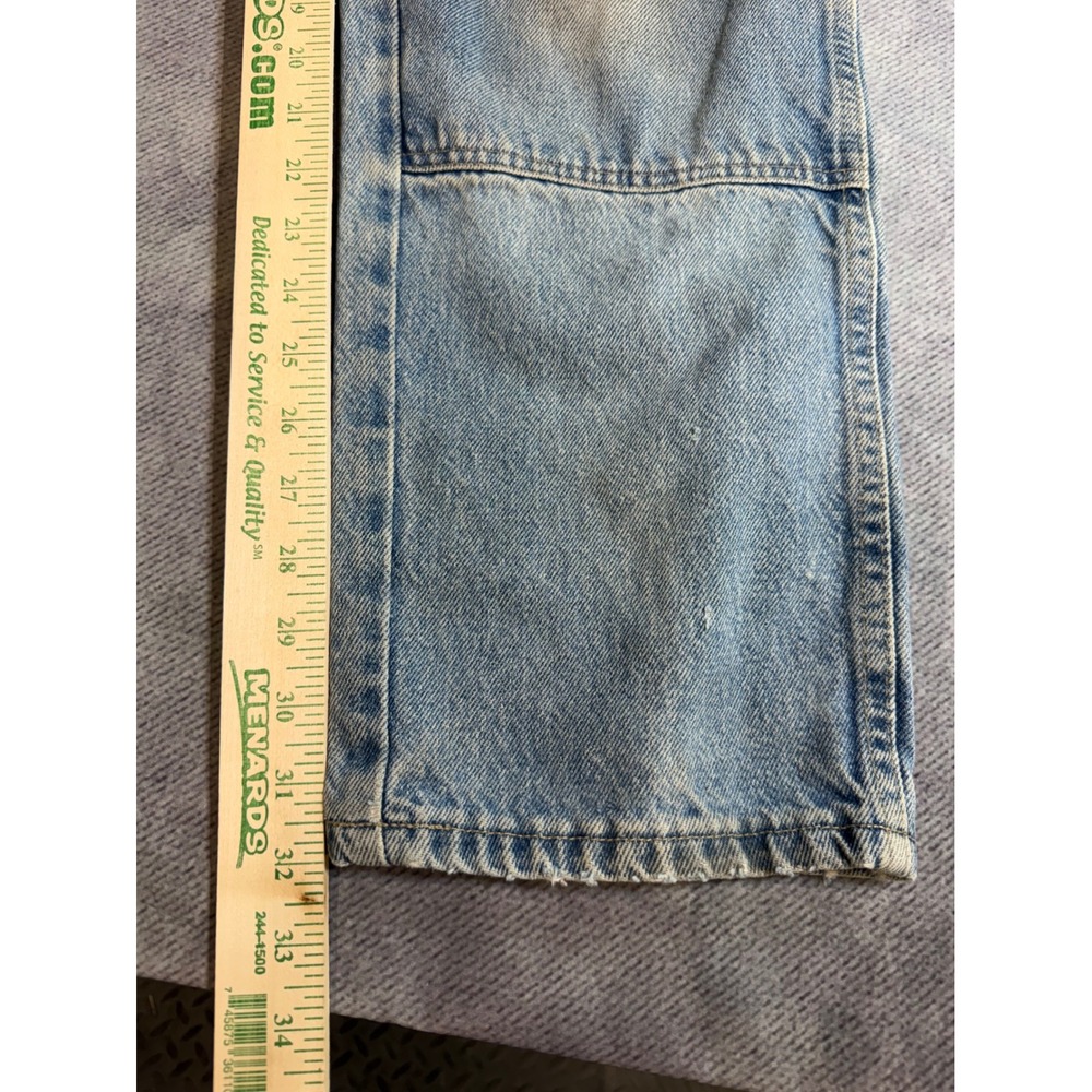 Dickies Double Knee Carpenter Jeans Light Wash Denim Work Pants 34x34 15293SNB - Picture 4 of 7